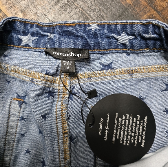 Mittoshop Starry Distressed Blue Skinny Jeans - Picture 4 of 5